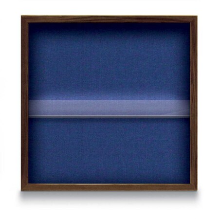 United Visual Products Outdoor Enclosed Combo Board, 48"x36", Satin Frame/Grey & Dark Spruce UVCB4836OD-GREY-DRKSPR